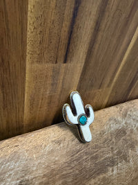 Wild Rag Slide - White Turquoise Cactus