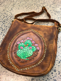 Molly - Painted Leather Handbag