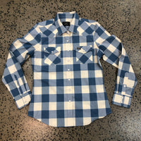 Kimes Ranch Long Sleeved Shirt - Malcom Buffalo Plaid Blue