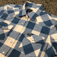 Kimes Ranch Long Sleeved Shirt - Malcom Buffalo Plaid Blue