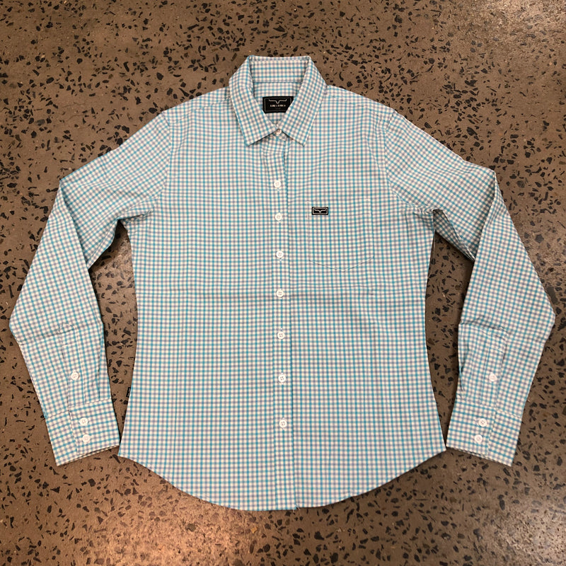 Kimes Ranch Long Sleeved Shirt - Tucco Mini Check Blue