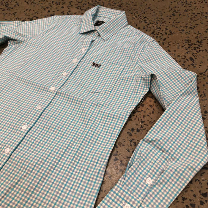 Kimes Ranch Long Sleeved Shirt - Tucco Mini Check Blue