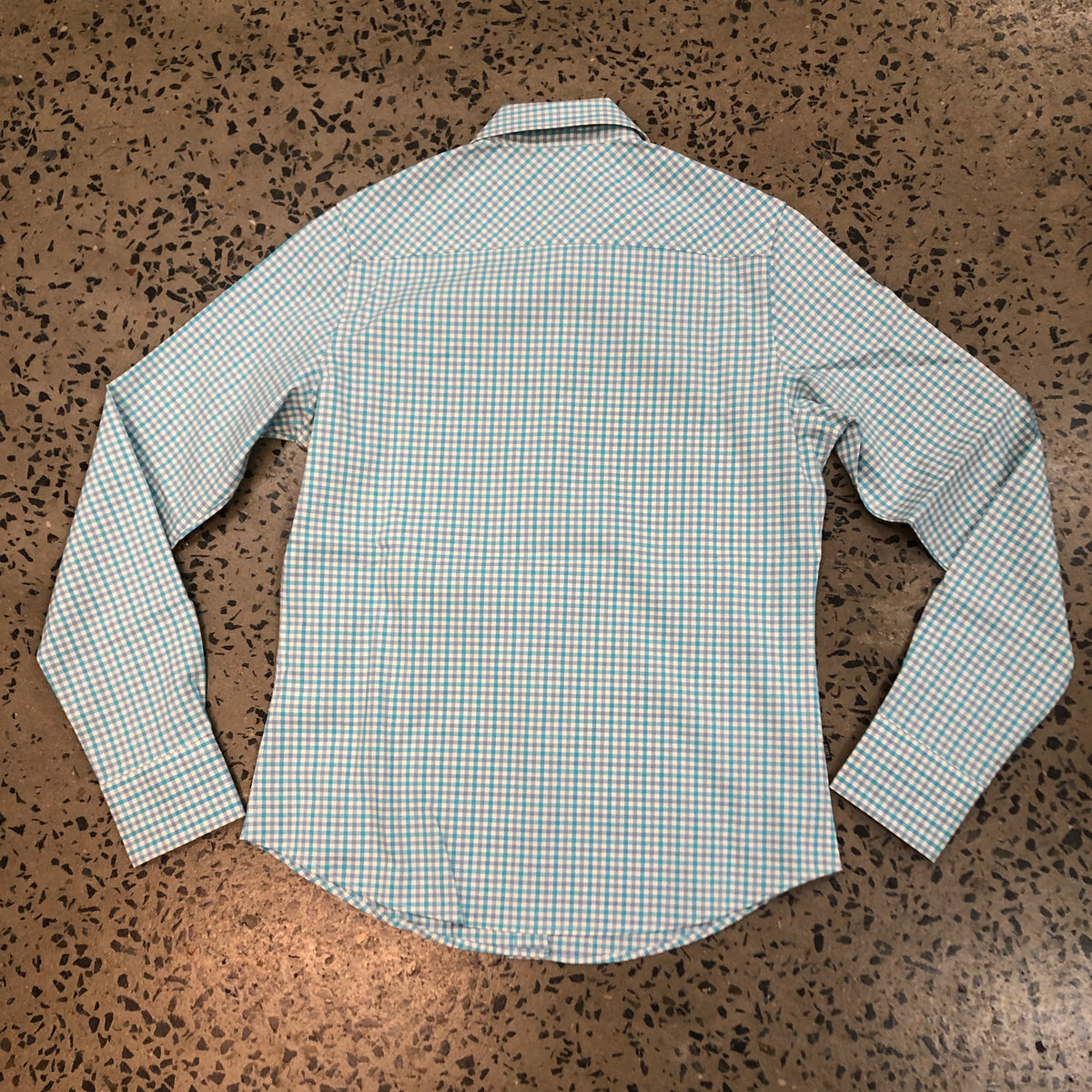 Kimes Ranch Long Sleeved Shirt - Tucco Mini Check Blue