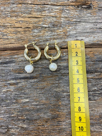 Greta Pearl Earrings - Gold