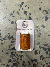 Wild Rag Slide - Howdy Cowboy Genuine Leather (Cowboy Boot)