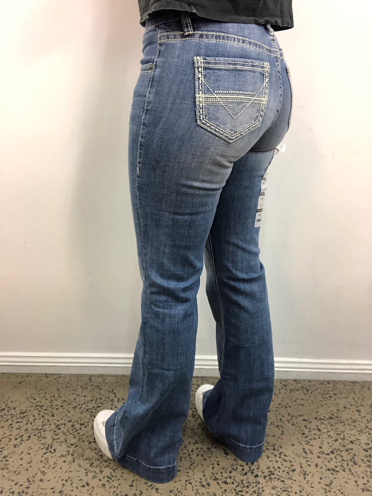 Rock Roll Cowgirl Jeans BW5MD03577 Mid Rise Trouser Katie B