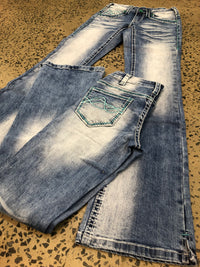 Cowgirl Tuff Jeans - DFMI Turquoise