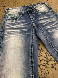 Cowgirl Tuff Jeans - DFMI Turquoise