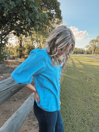 Maverick Top - Blue Denim