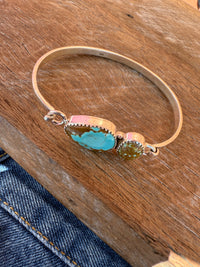 Rodeo Bracelet - Turquoise Stones