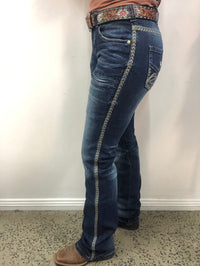 Cowgirl Tuff Jeans - Rusty ZigZag