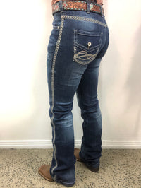 Cowgirl Tuff Jeans - Rusty ZigZag