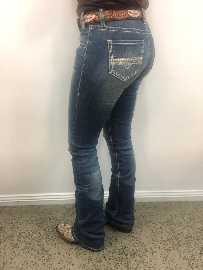 Rock & Roll Cowgirl Jeans - BW4RD02443 - Mid Rise Riding Fit
