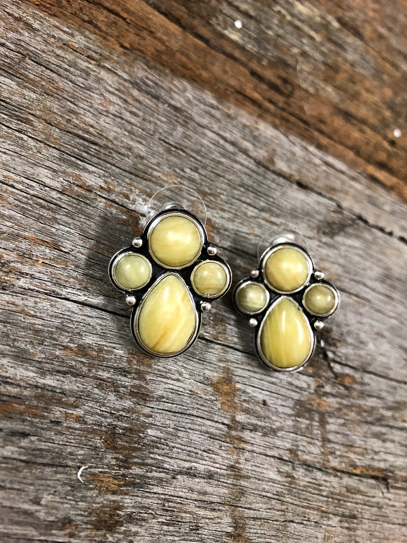 Western Earrings - Yellow Stone