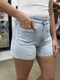 Kan Can Denim Shorts - High Rise (KC78035L-N)