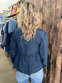 Alyssa Top - Dark Wash Denim