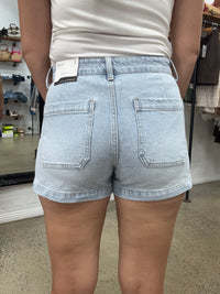 Kan Can Denim Shorts - High Rise (KC78035L-N)