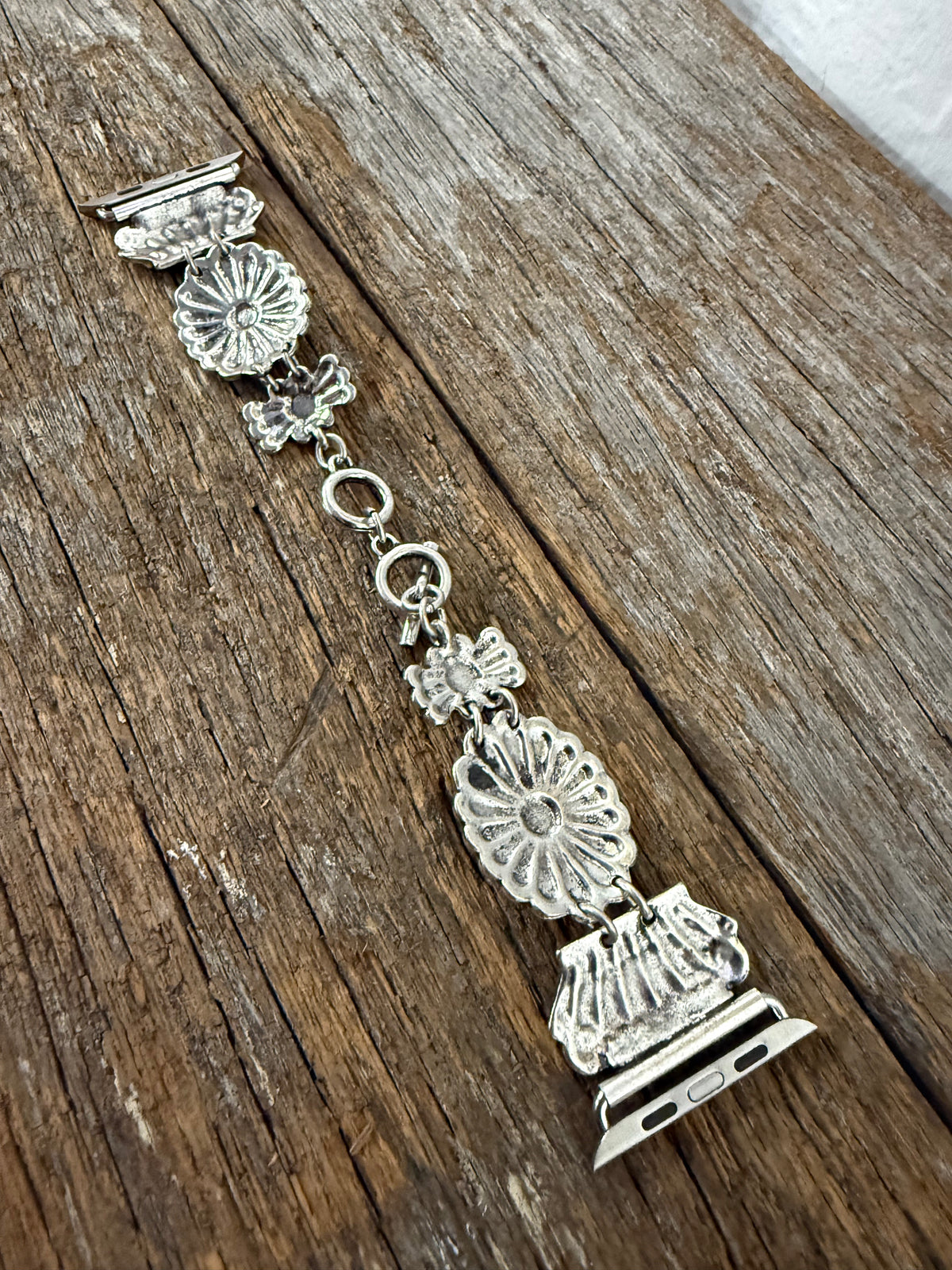 Silver Turquoise Apple Watch Band - Penny