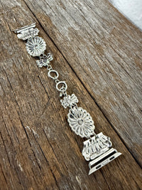 Silver Turquoise Apple Watch Band - Penny