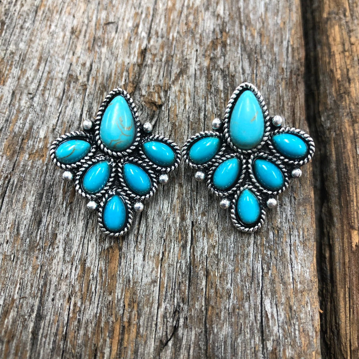 Turquoise western earrings new arrivals
