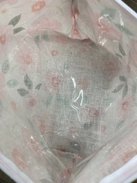 Linen Cosmetic Bag Large - Meadow Blush