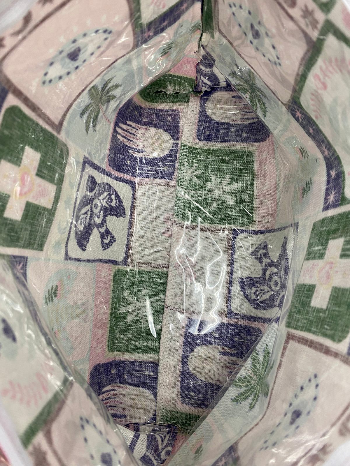 Linen Cosmetic Bag Large - Celestial Dreams