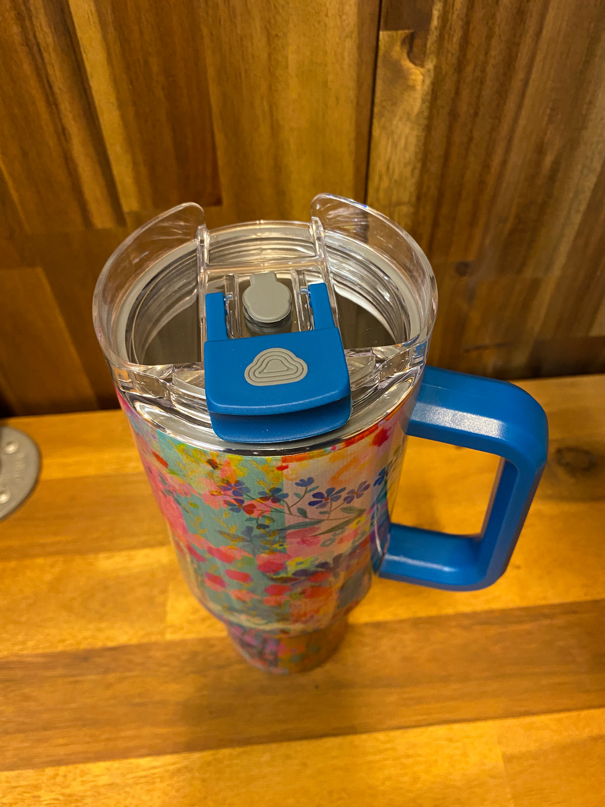 Tumbler - Pink Watercolour Patchwork