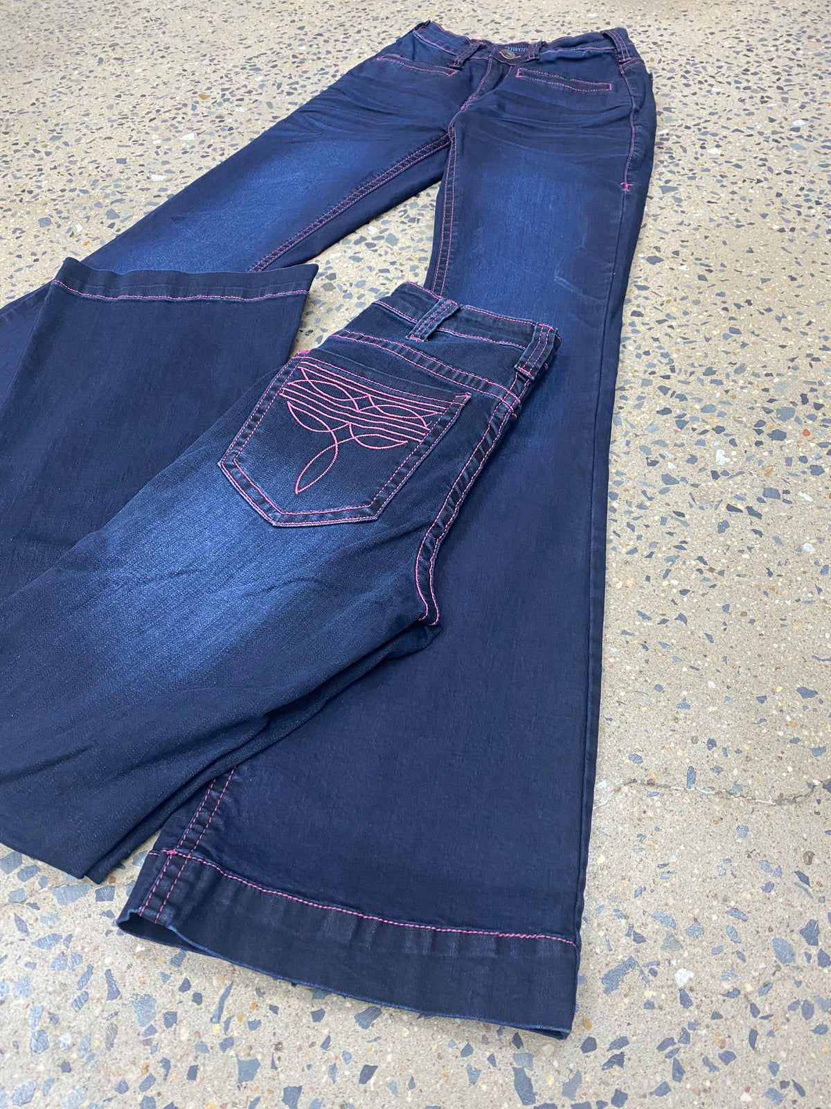 Cowgirl Tuff Jeans - Pink BootStitch