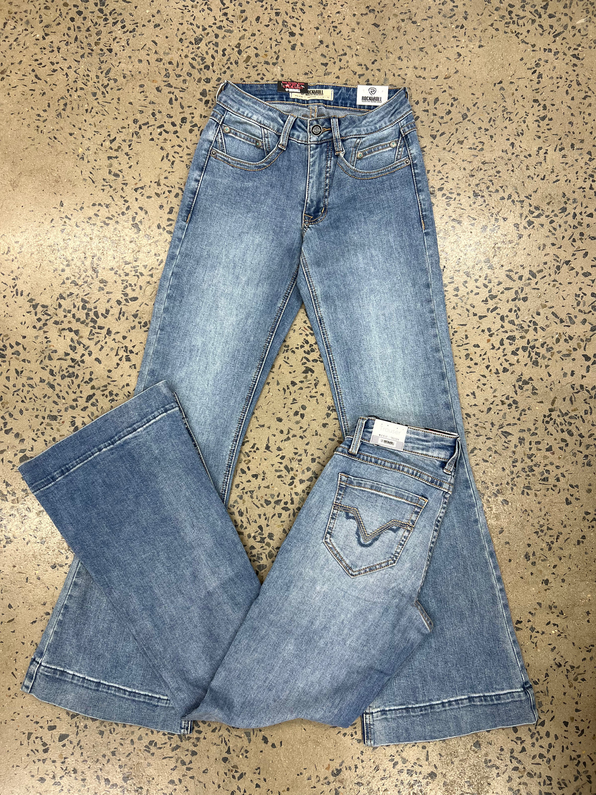 Rock & Roll Cowgirl Jeans -  BW5MD09089 - Vintage Mid Rise Trouser