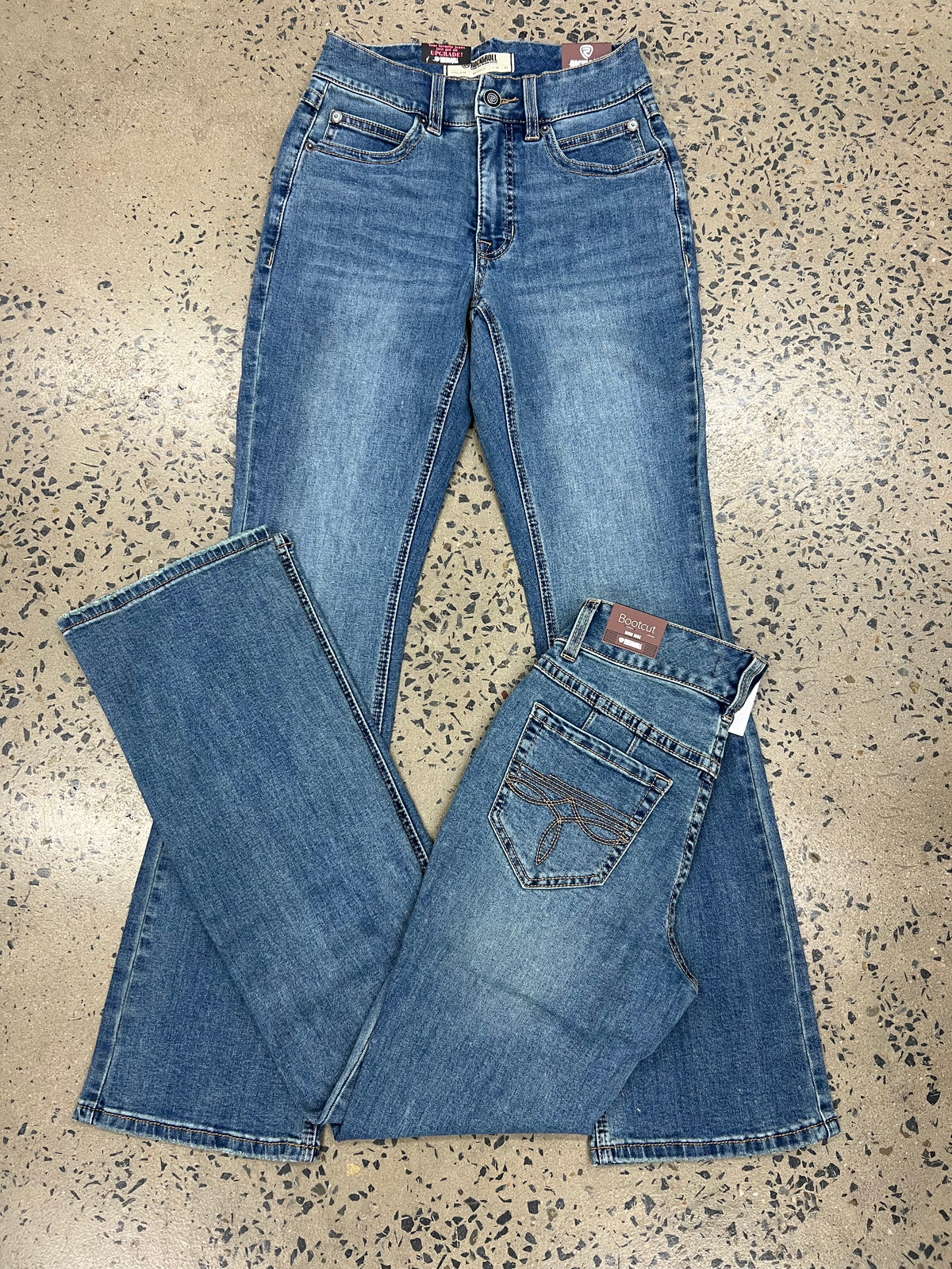 Rock & Roll Cowgirl Jeans - BW4HD09084 - Double Coin Pocket High Rise Bootcut