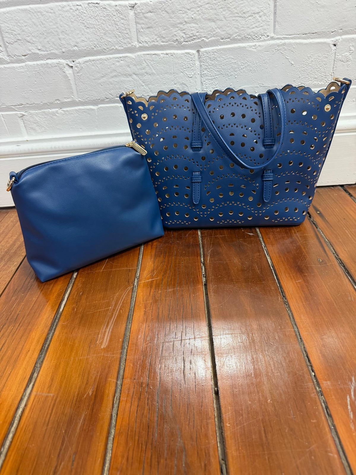 Portofino Tote Set - Navy