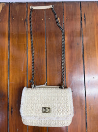 Raffia Tote - Cream