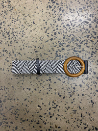 Boutique Belt - Black & White