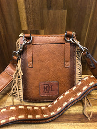 Red Dirt Hat Co Shoulder Pouch - Tan Whipstitch