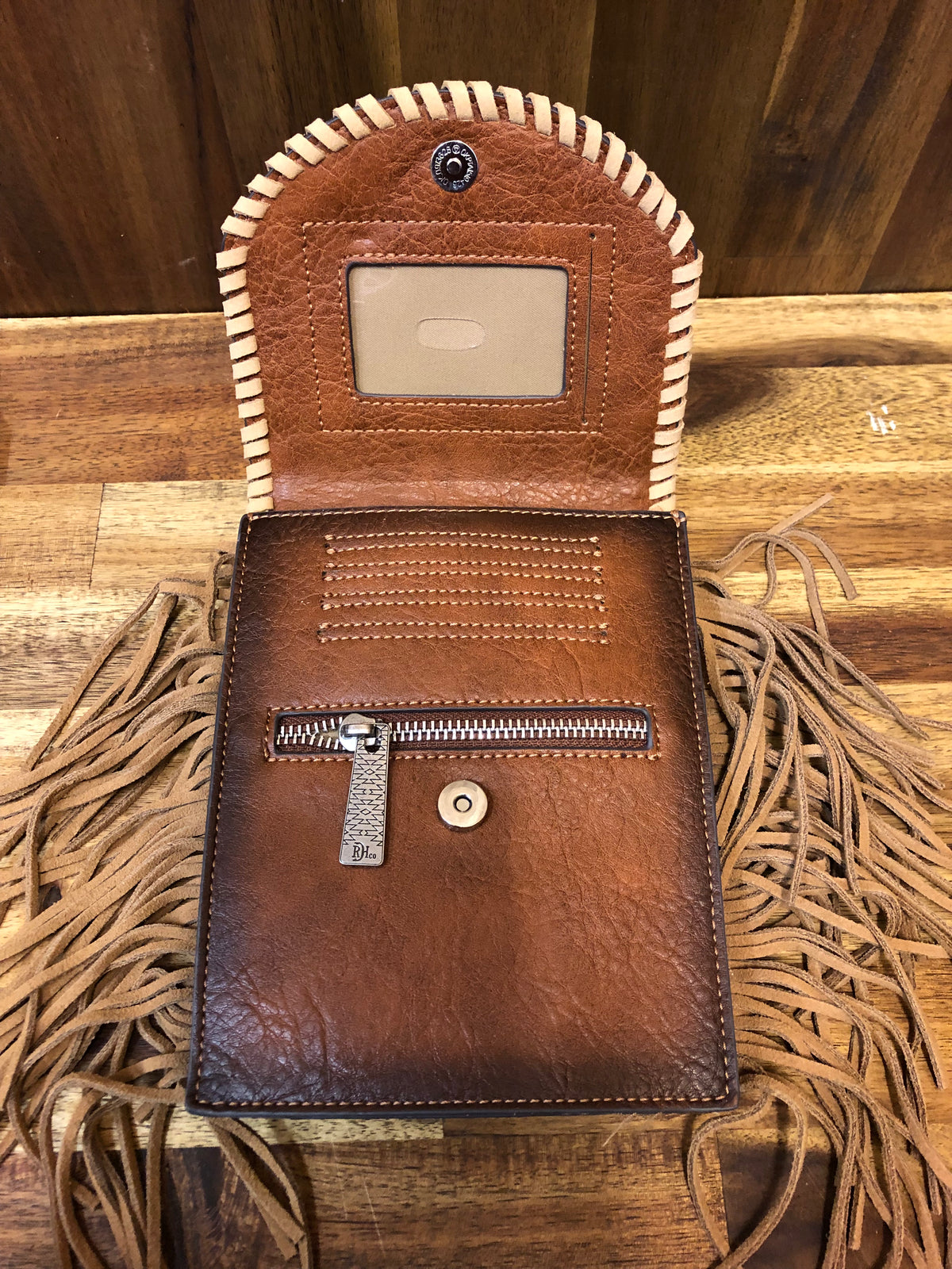 Red Dirt Hat Co Shoulder Pouch - Tan Whipstitch