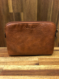 Catchfly Cosmetic Pouch - Tan With Aztec