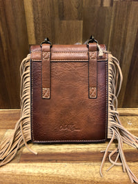 Catchfly Shoulder Pouch - Tan With Aztec