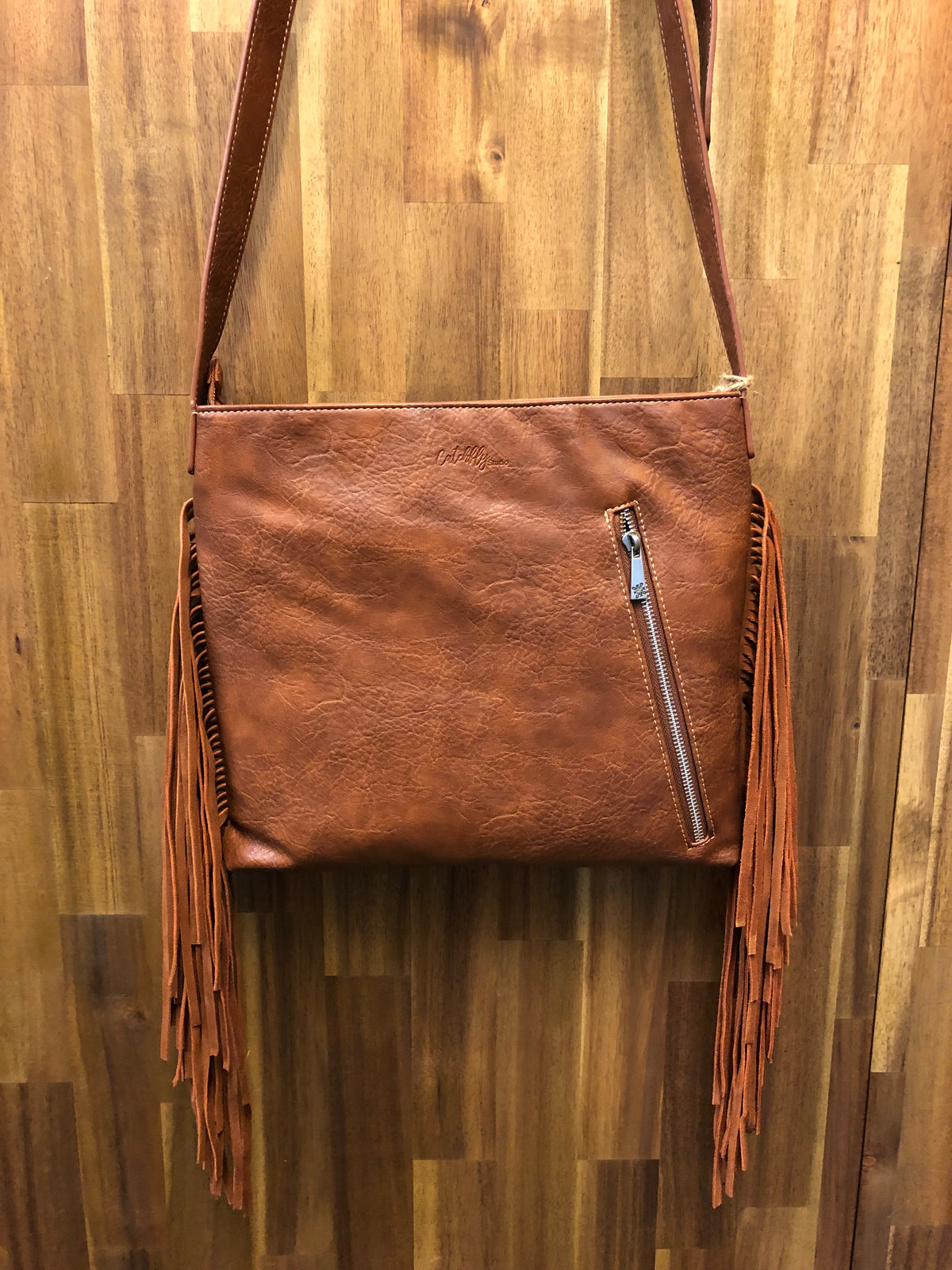 Catchfly Crossbody - Tan With Stripes