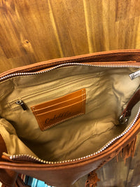 Catchfly Crossbody - Tan With Stripes