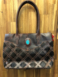 Justin Handbag - Cowhide Laptop Tote