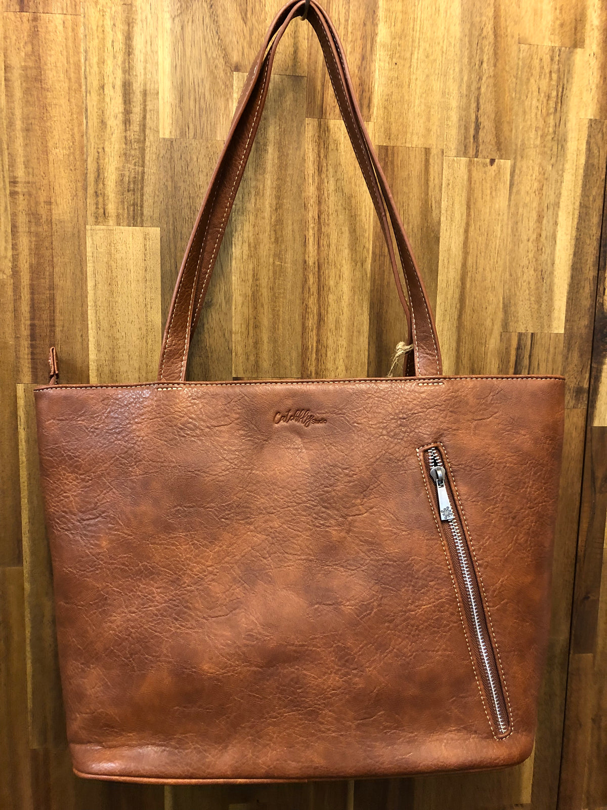 Catchfly Tote - Tan With Stripes