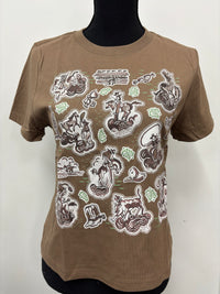 Western Tee - 1940's Cowboy (Vintage Brown)