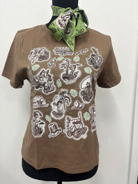 Western Tee - 1940's Cowboy (Vintage Brown)