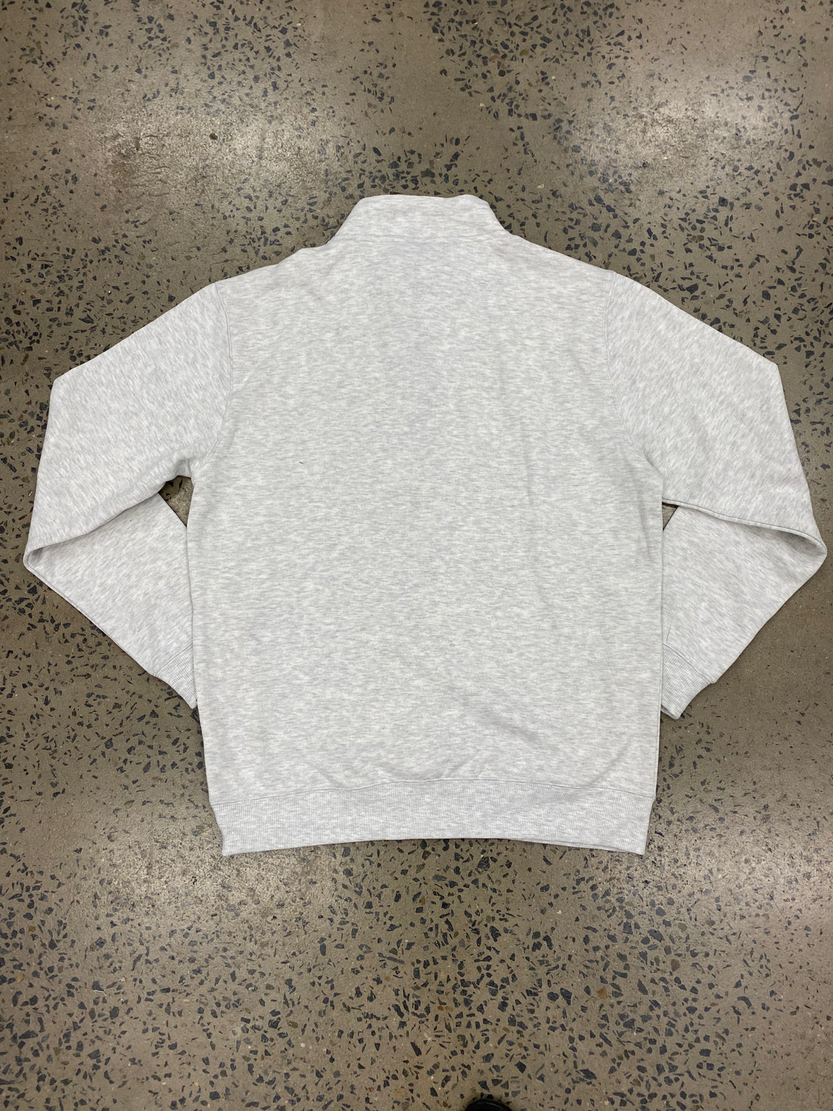 Cowgirl Tuff Quarter Zip - Light Grey/Green Print