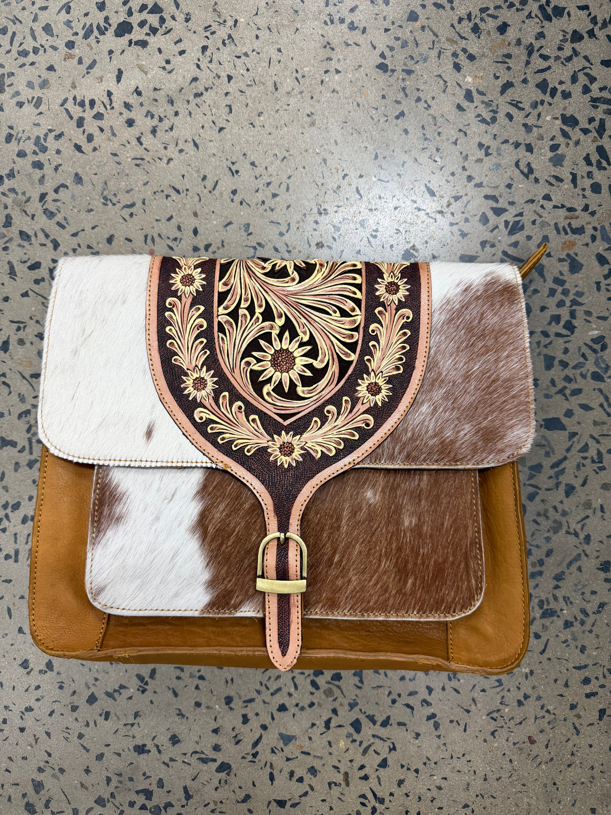 Charlie - Cowhide Diary Bag