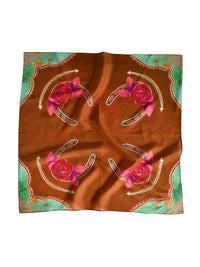 Western Wild Rag - Rodeo Rose In Copper
