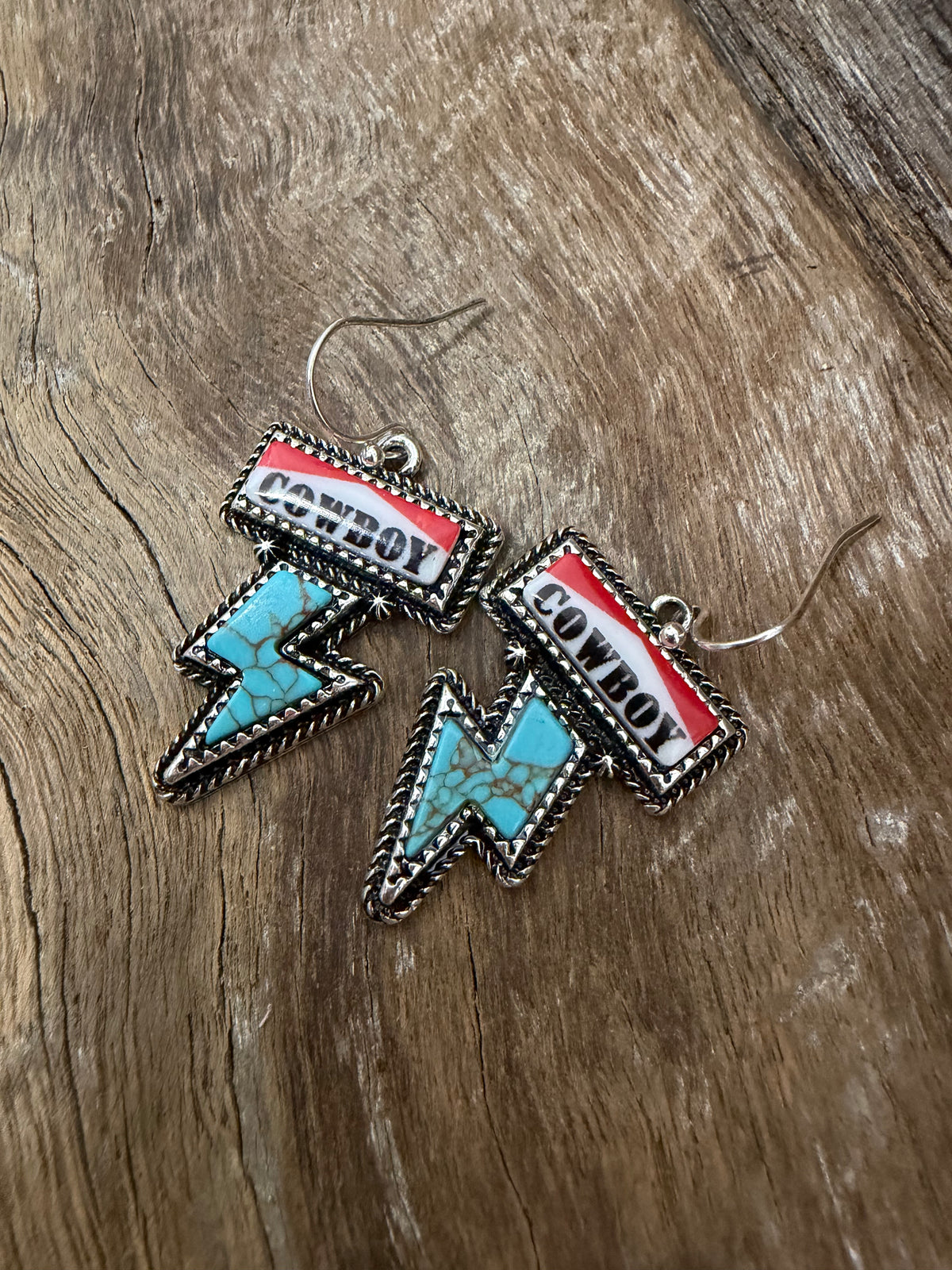 Western Earrings - Cowboy Lightning