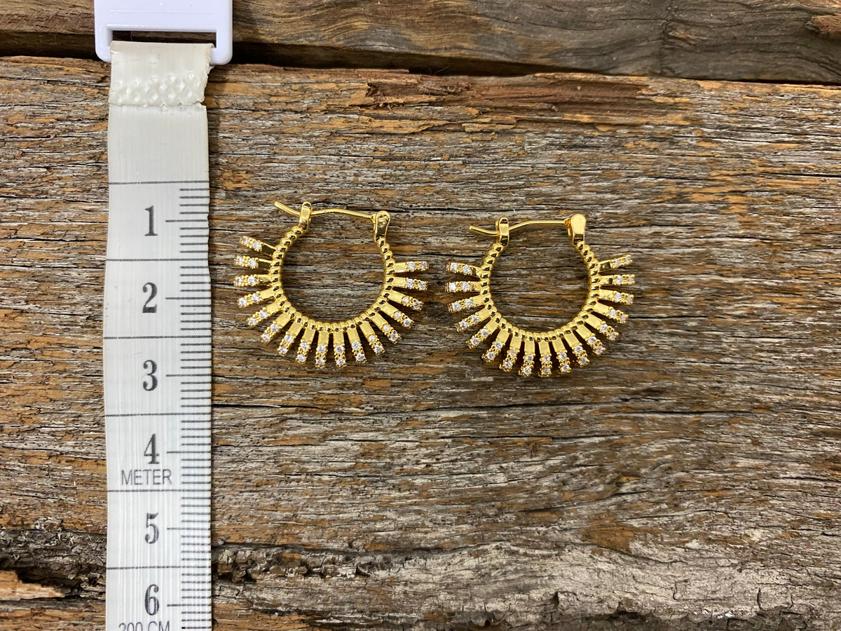 Earrings - Crystal Fringe Hoop Earrings