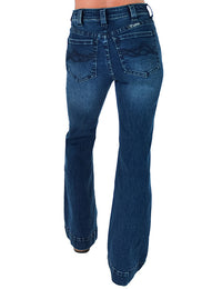 Cowgirl Tuff Jeans - Button Up Dark Trouser