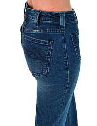 Cowgirl Tuff Jeans - Button Up Dark Trouser